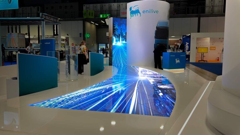 Ledwall a pavimento calpestabile