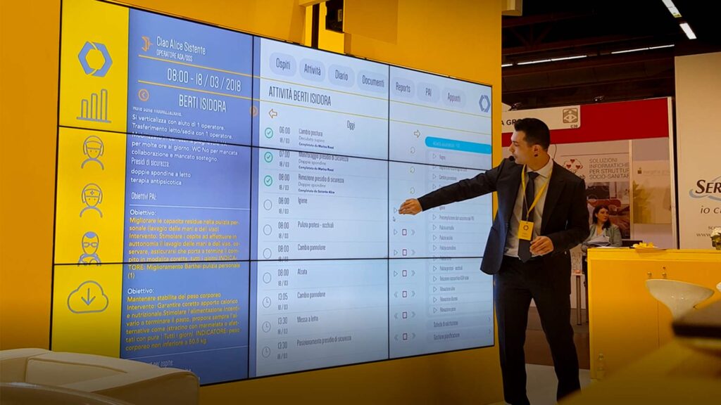 Pareti interattive: ledwall, videowall e digital signage