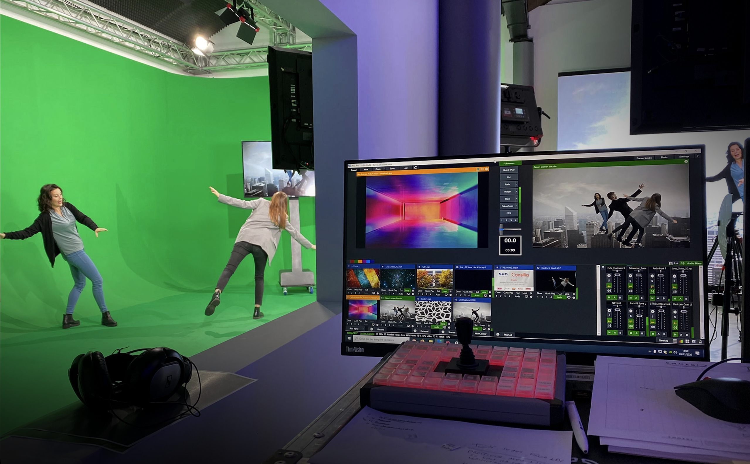 Virtual set e tracking camera