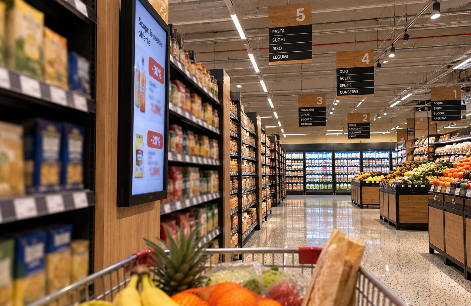 Posizionamento ideale dei display LED